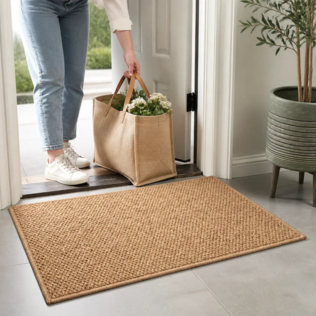 Machine Washable Woven Entrance Doormat (Non-Slip Rubber Backing)