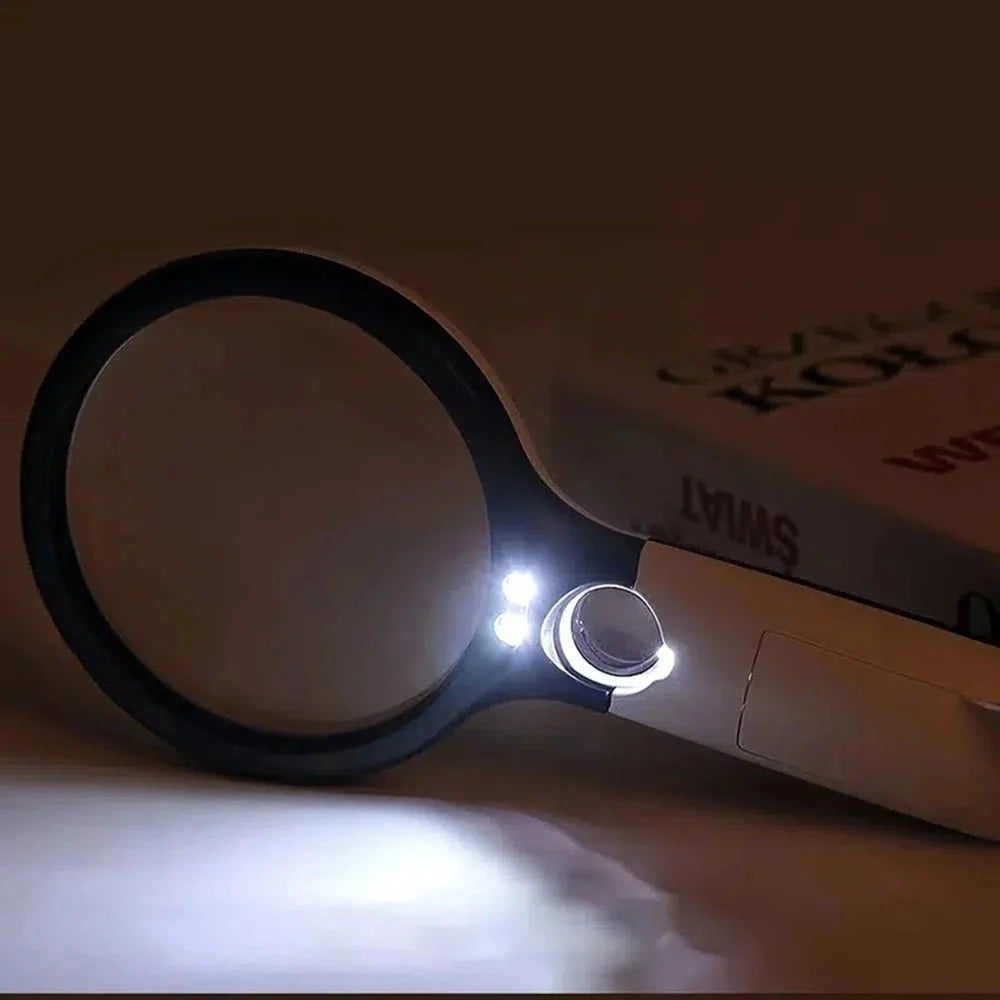 Magnifying Glass Dual Magnification LED Lights