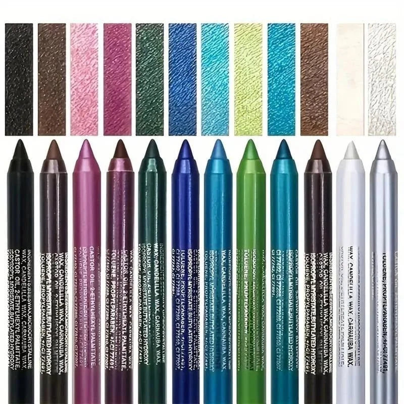 Makeup Pencil Set 12 Colors Waterproof Sweat-Resistant