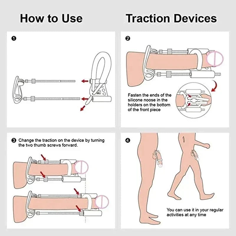 Men’s Traction Device Adjustable Tension Stainless Steel