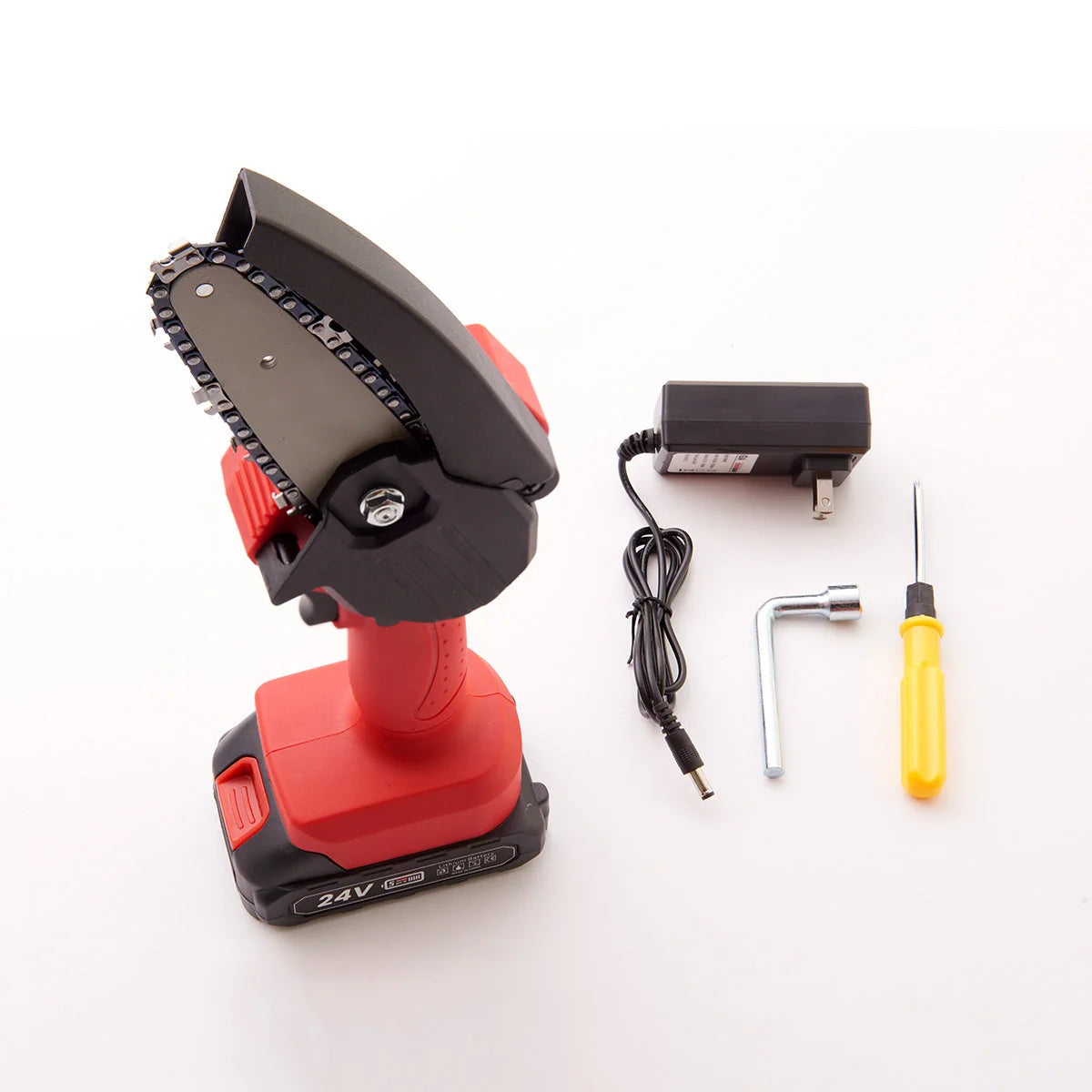 Mini Chainsaw Cordless Lightweight With 2 Extra Chains
