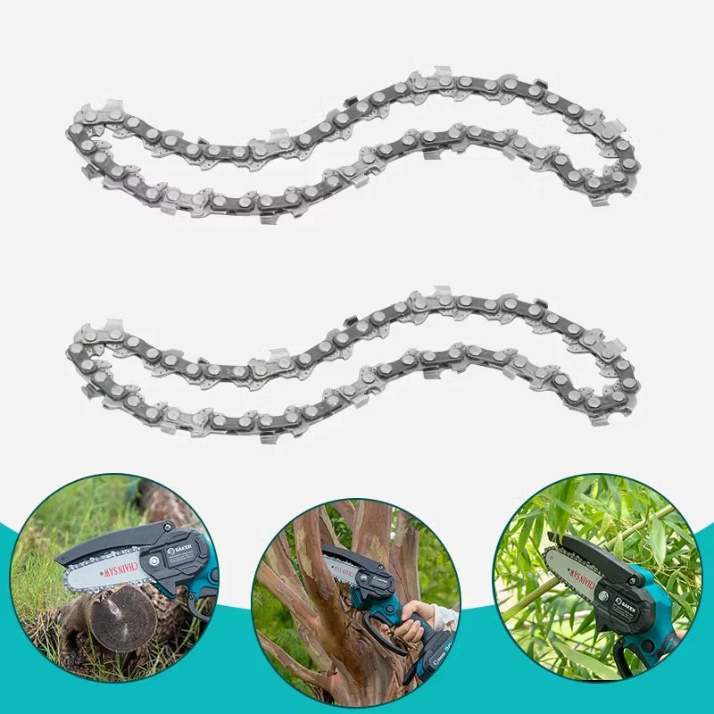 Mini Chainsaw Replacement Chain Stainless Steel Wear-Resistant