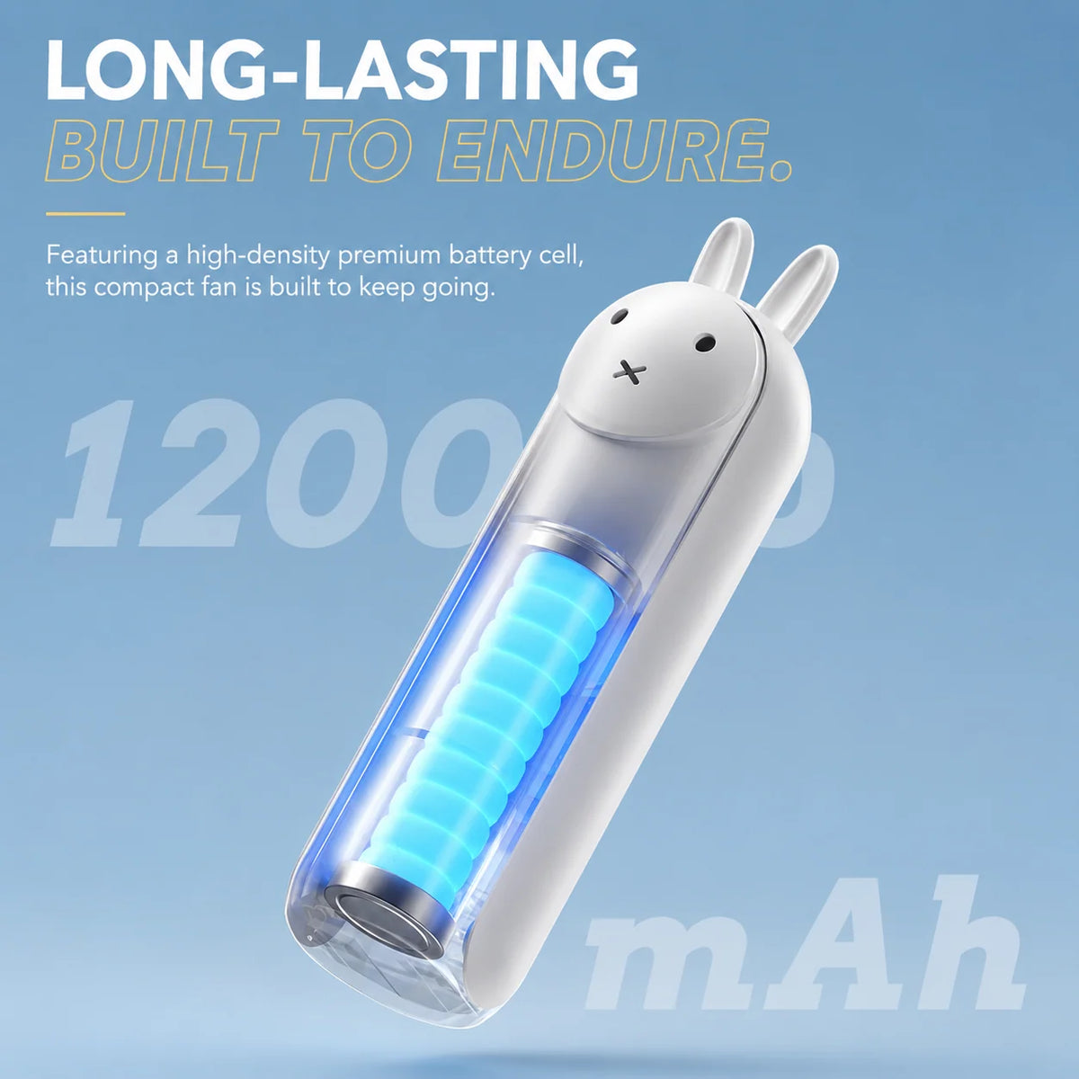Mini Fan Handheld & Desktop USB Rechargeable Quiet Operation