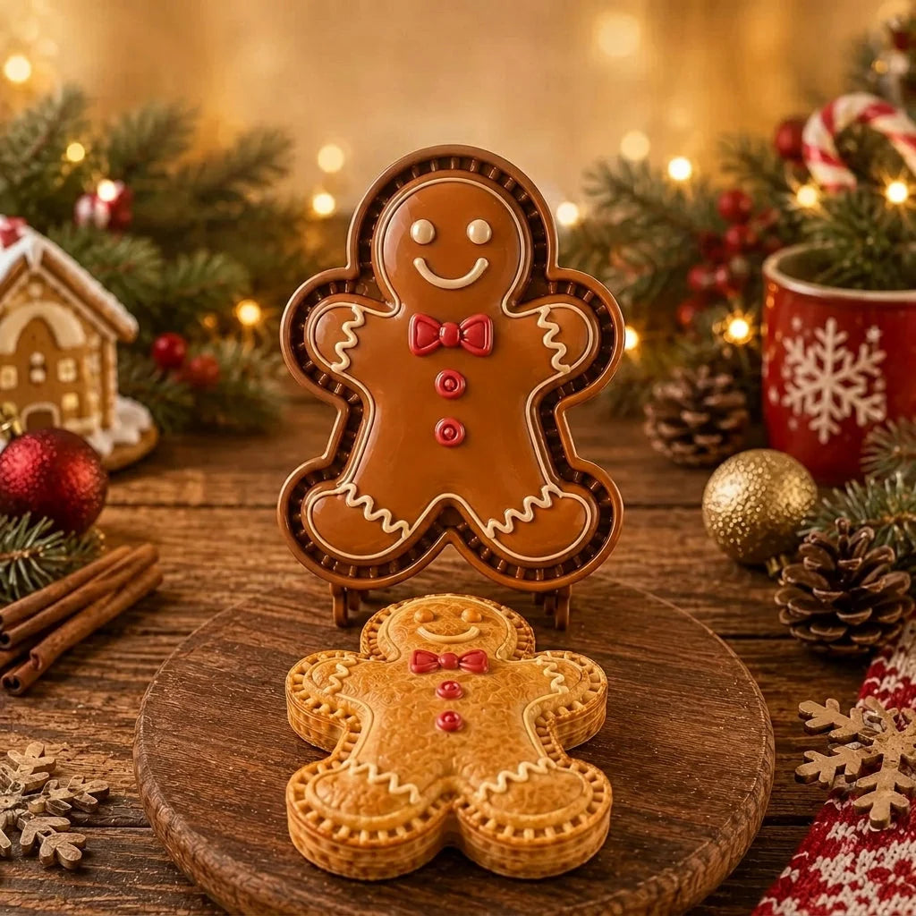 Mini Pie Mold Embossed Christmas Design