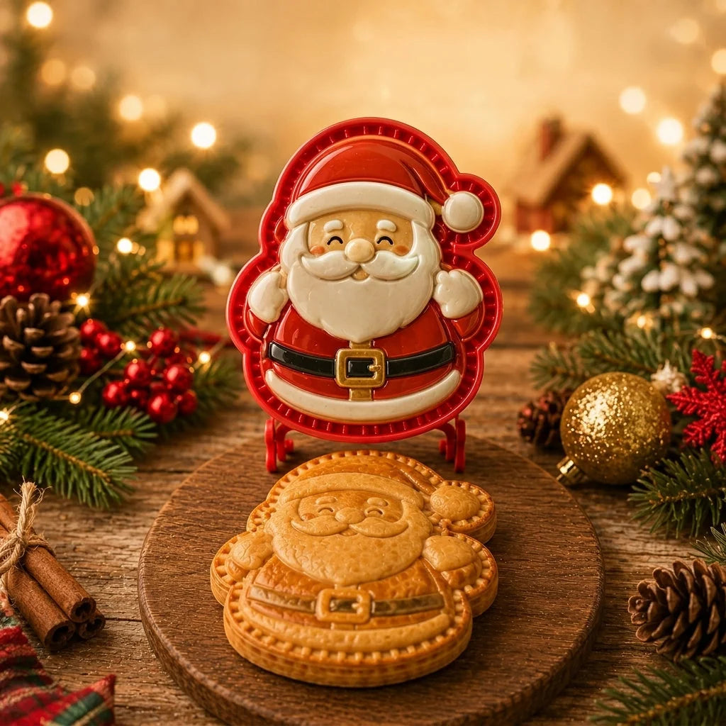 Mini Pie Mold Embossed Christmas Design