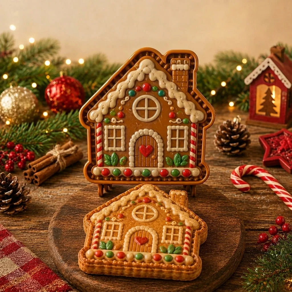 Mini Pie Mold Embossed Christmas Design