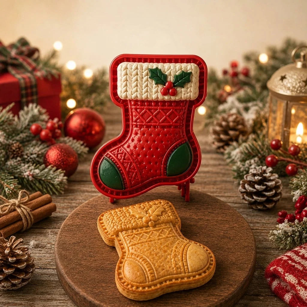 Mini Pie Mold Embossed Christmas Design