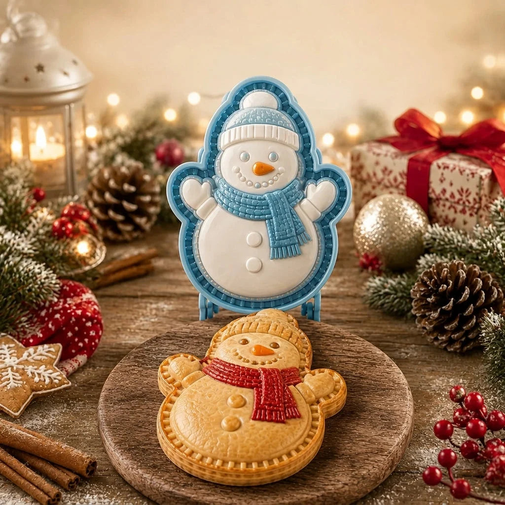 Mini Pie Mold Embossed Christmas Design