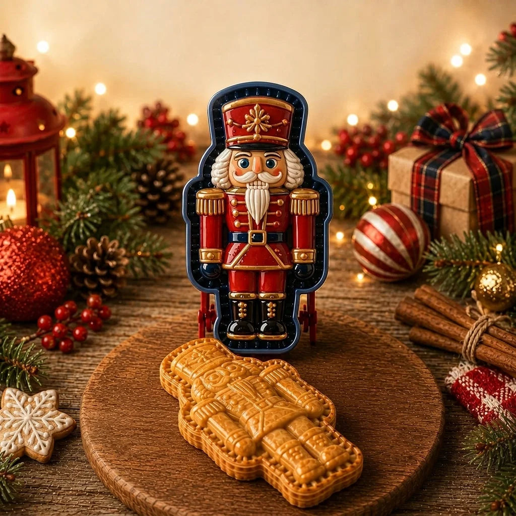 Mini Pie Mold Embossed Christmas Design