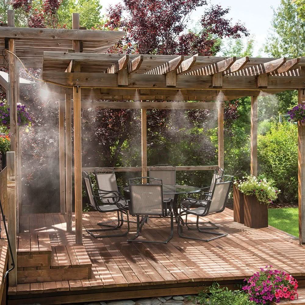 Misting System Kit 6 Nozzles Outdoor Cooling & Watering