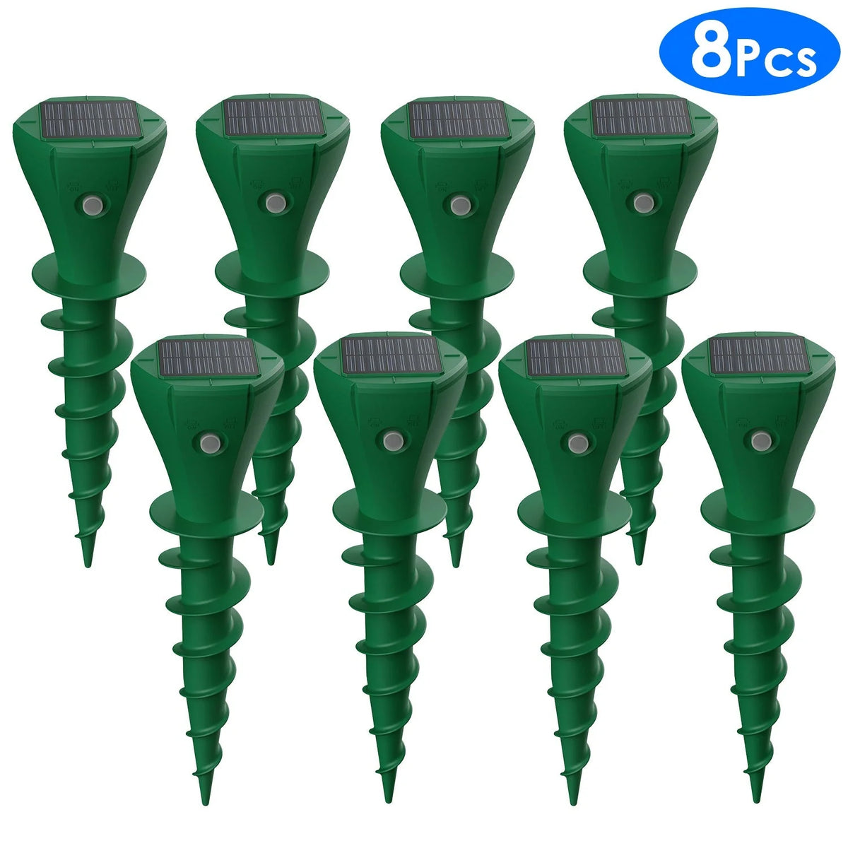 Mole Repellent Stakes Solar-Powered Vibrating Waterproof