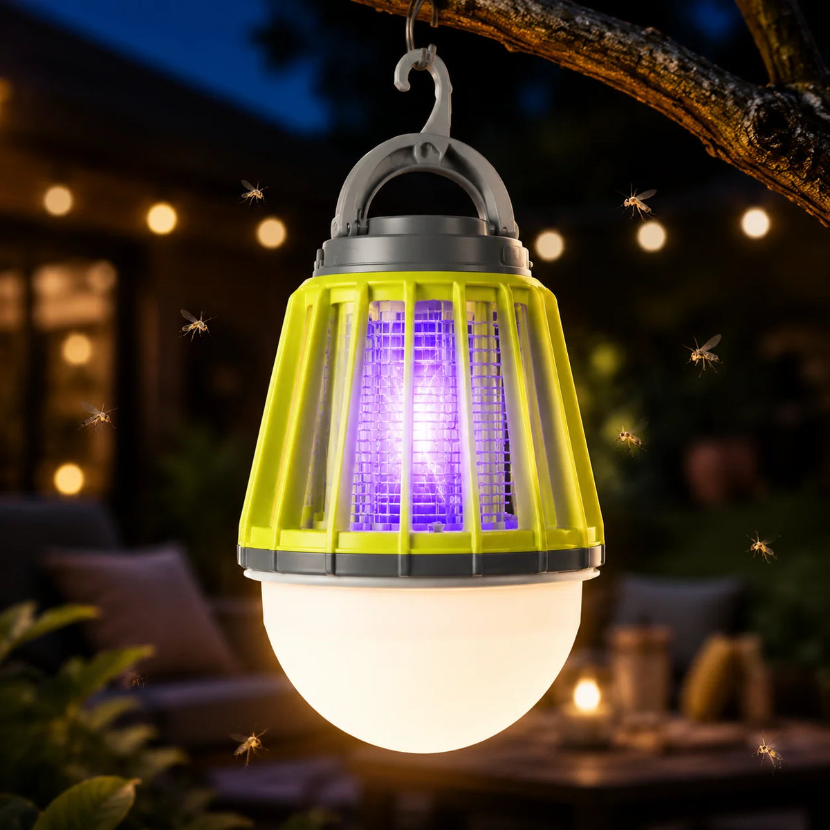 Mosquito Killer Lantern UV Electric Grid USB Rechargeable Waterproof