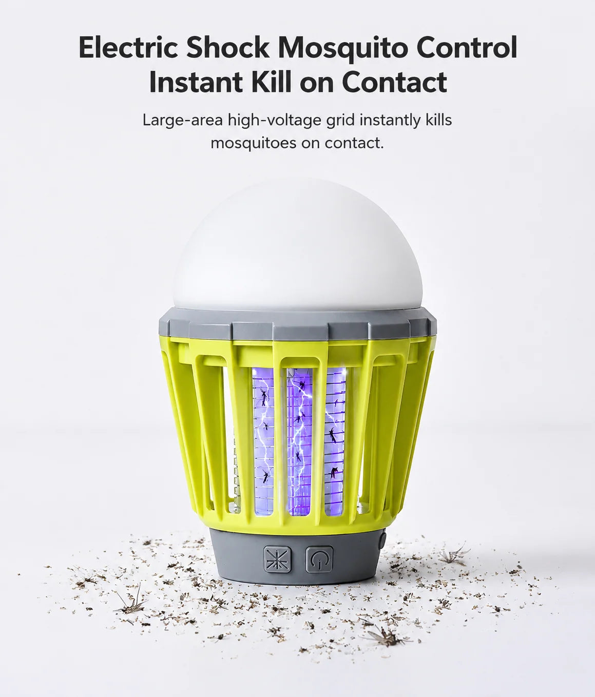 Mosquito Killer Lantern UV Electric Grid USB Rechargeable Waterproof