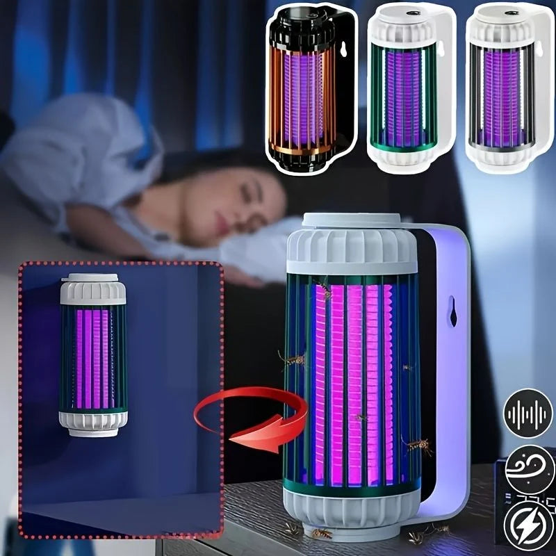 Mosquito Trap Lamp UV Light Rechargeable or Plug-In Power
