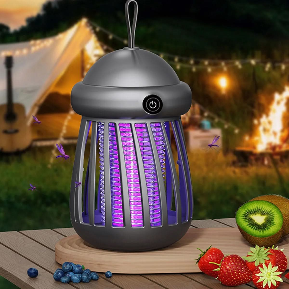 Mosquito Zapper Lamp UV Electric Grid Rechargeable USB Powered
