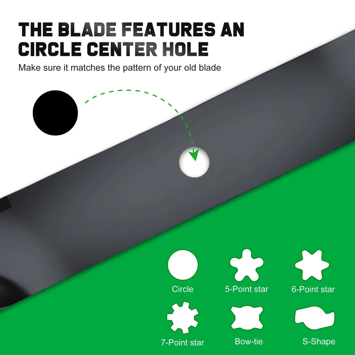 Mower Blades High-Lift Set of 3 Fits 60-Inch Mowers