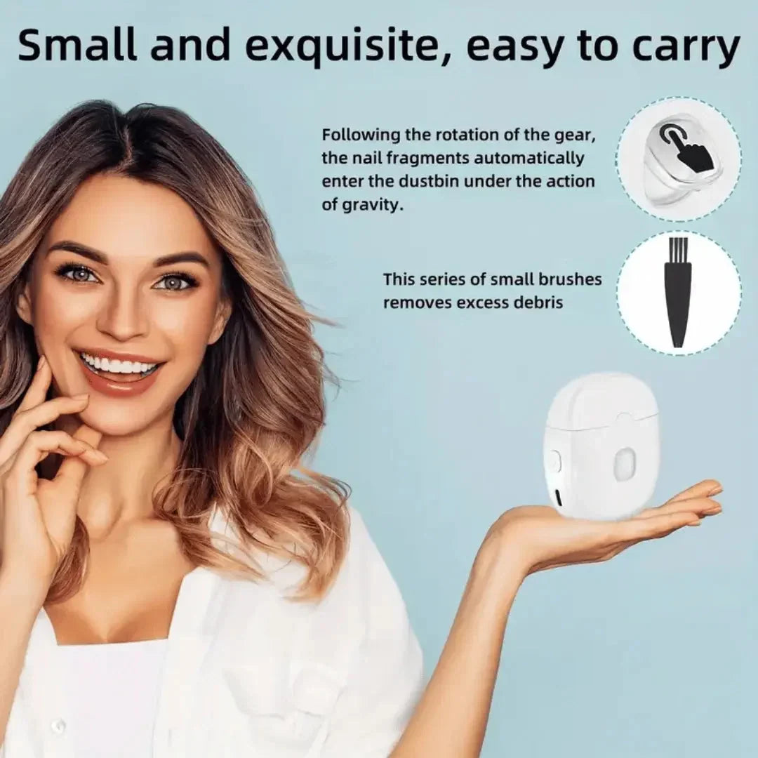 Nail Clipper Electric Guarded Blade LED Light USB-C Rechargeable