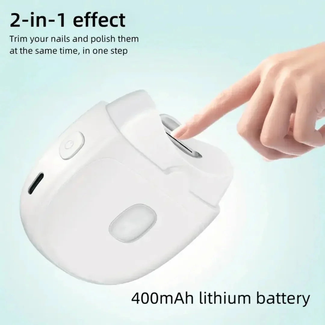 Nail Clipper Electric Guarded Blade LED Light USB-C Rechargeable