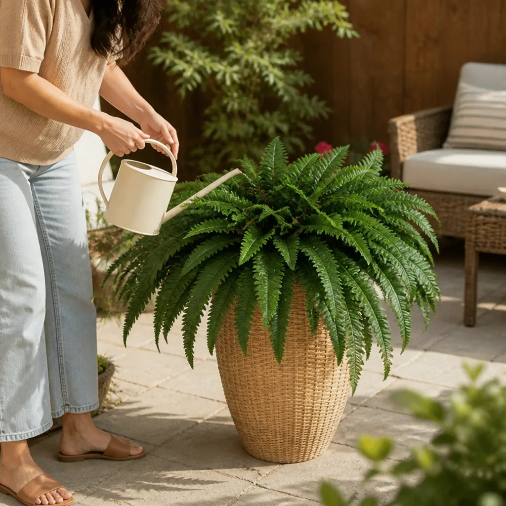 Natural-Looking Indoor/Outdoor Artificial Fern
