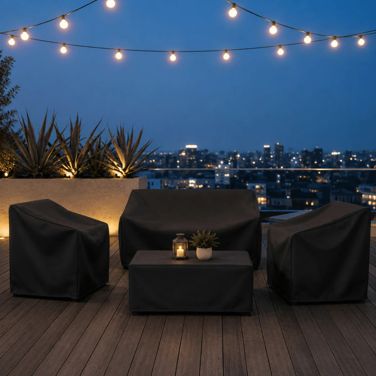 Outdoor Furniture Cover Water-Repellent Dust-Repellent Foldable