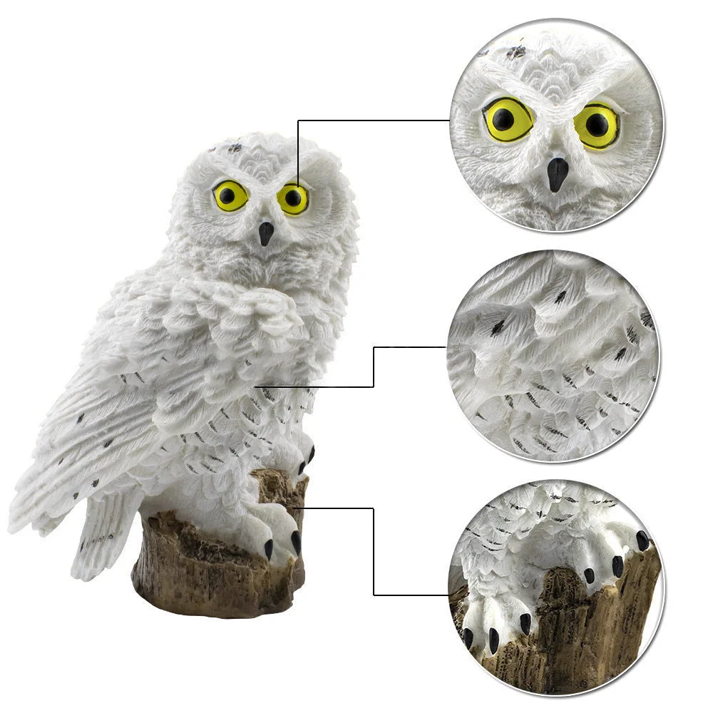 Owl Garden Light Solar Powered Automatic Dusk-To-Dawn Waterproof