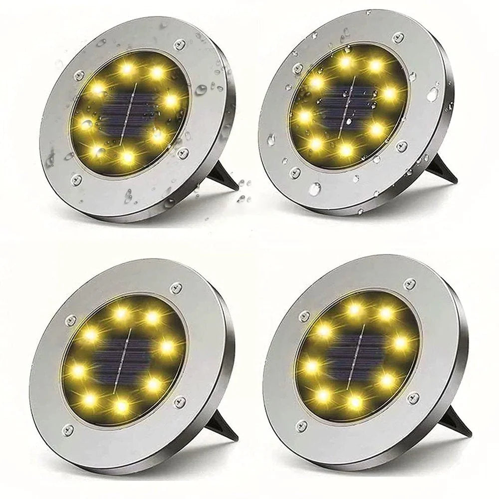 Pathway Lights Solar-Powered Waterproof 4-Pack