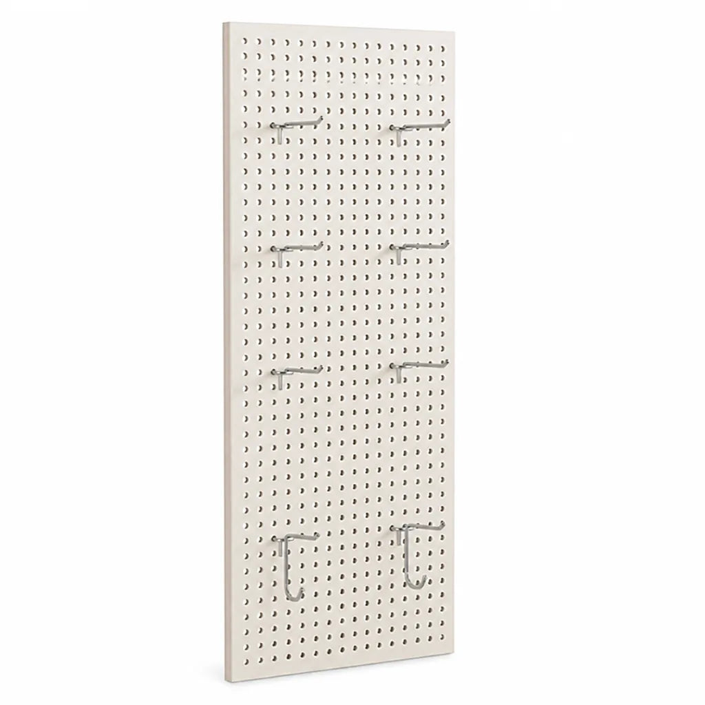 Pegboard Organizer Wall-Mounted Modular Design 10 Metal Hooks