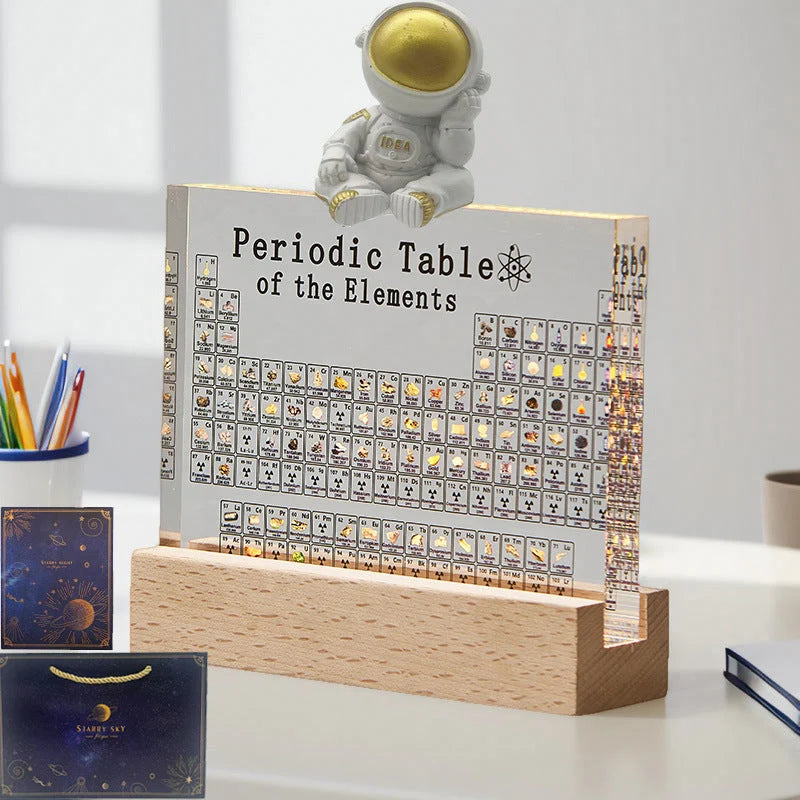 Periodic Table Display LED Illuminated 83 Real Elements