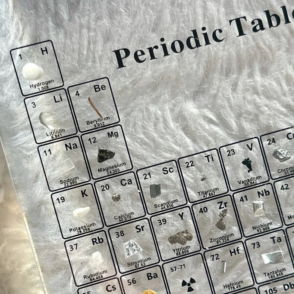 Periodic Table Display LED Illuminated 83 Real Elements