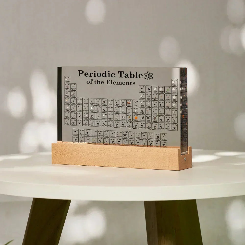 Periodic Table Display LED Illuminated 83 Real Elements