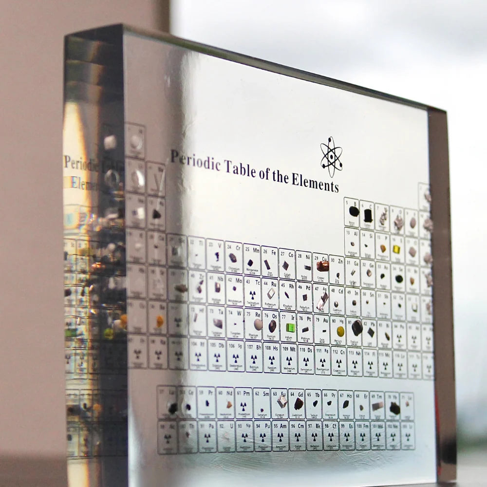 Periodic Table Display LED Illuminated 83 Real Elements