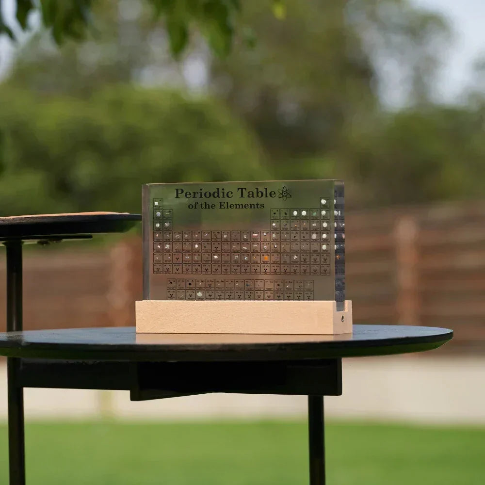 Periodic Table Display LED Illuminated 83 Real Elements
