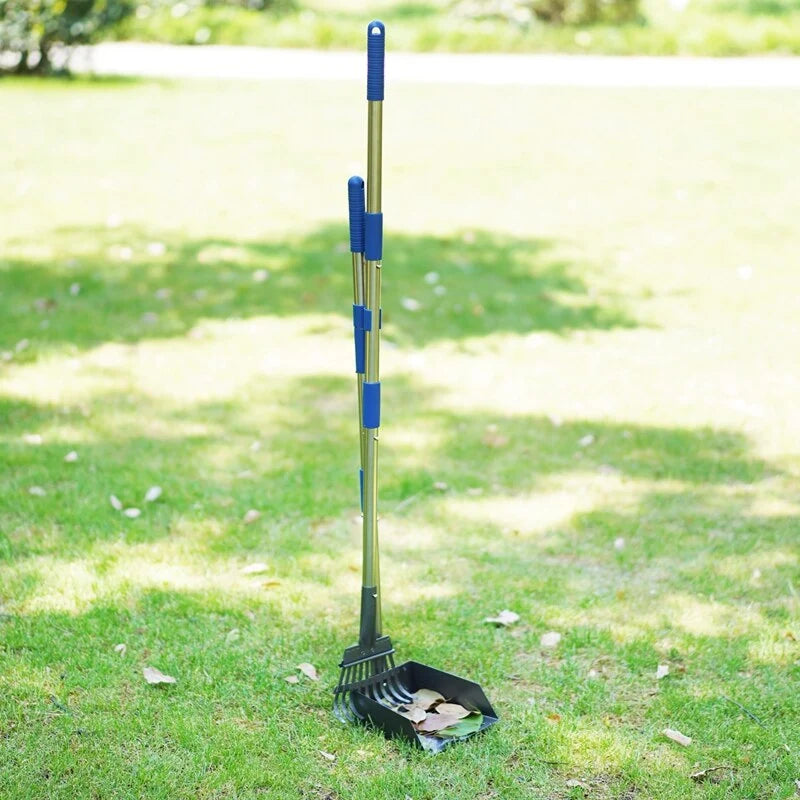 Pet Waste Scooper Set Long Handle Stainless Steel