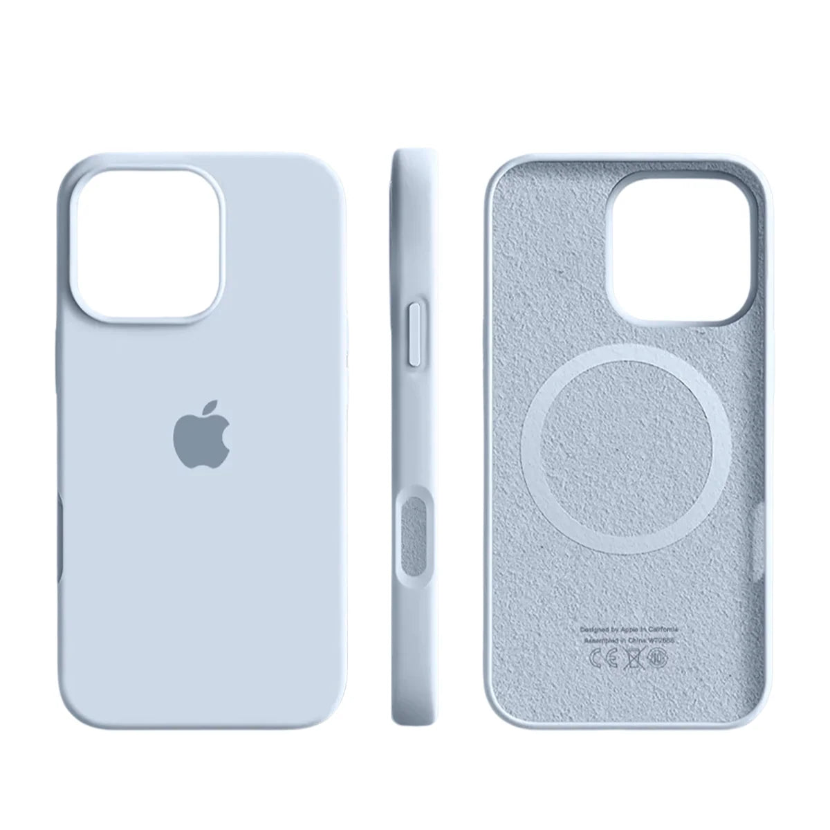 Phone Case Slim Liquid Silicone Magnetic Wireless Charging