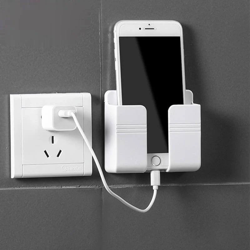 Phone Wall Holder Adhesive Mount With Charging Access