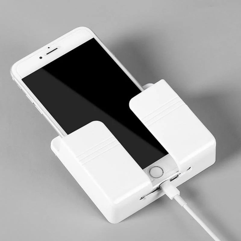 Phone Wall Holder Adhesive Mount With Charging Access