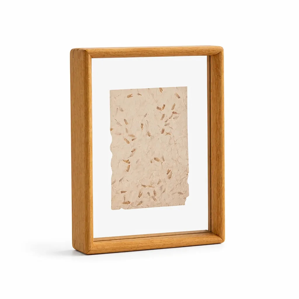 Photo Frame Wood And Glass 4x6 Tabletop Display