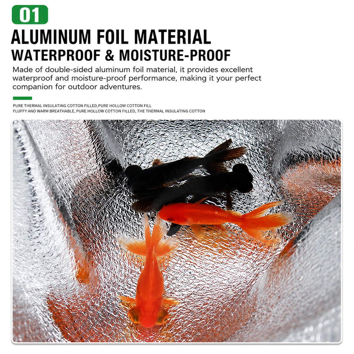 Picnic Mat Foldable Moisture-Resistant Aluminum Foil Surface