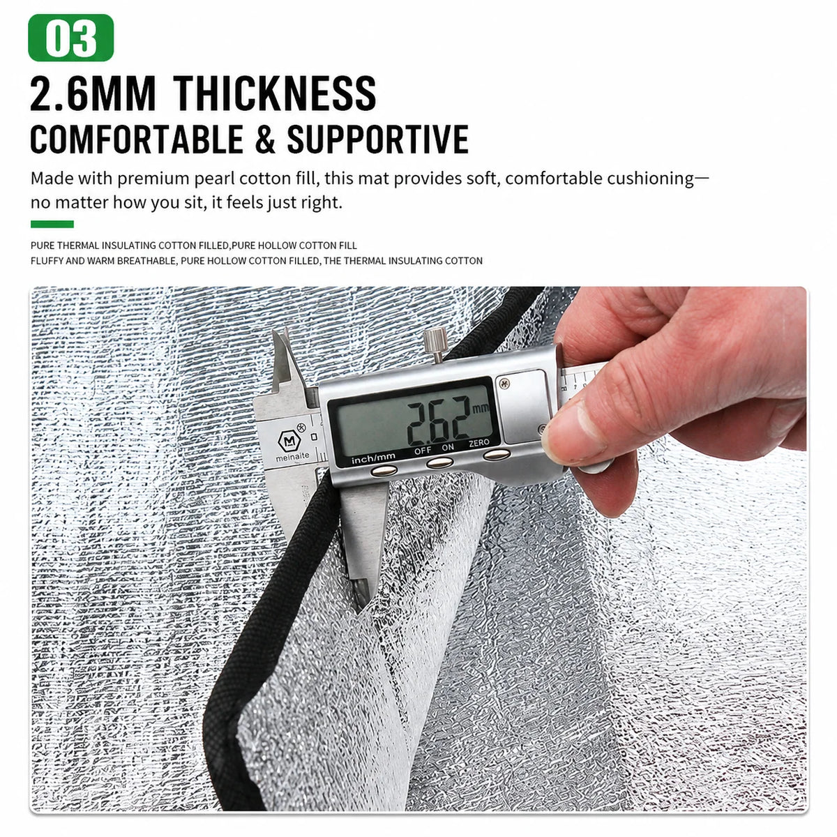 Picnic Mat Foldable Moisture-Resistant Aluminum Foil Surface