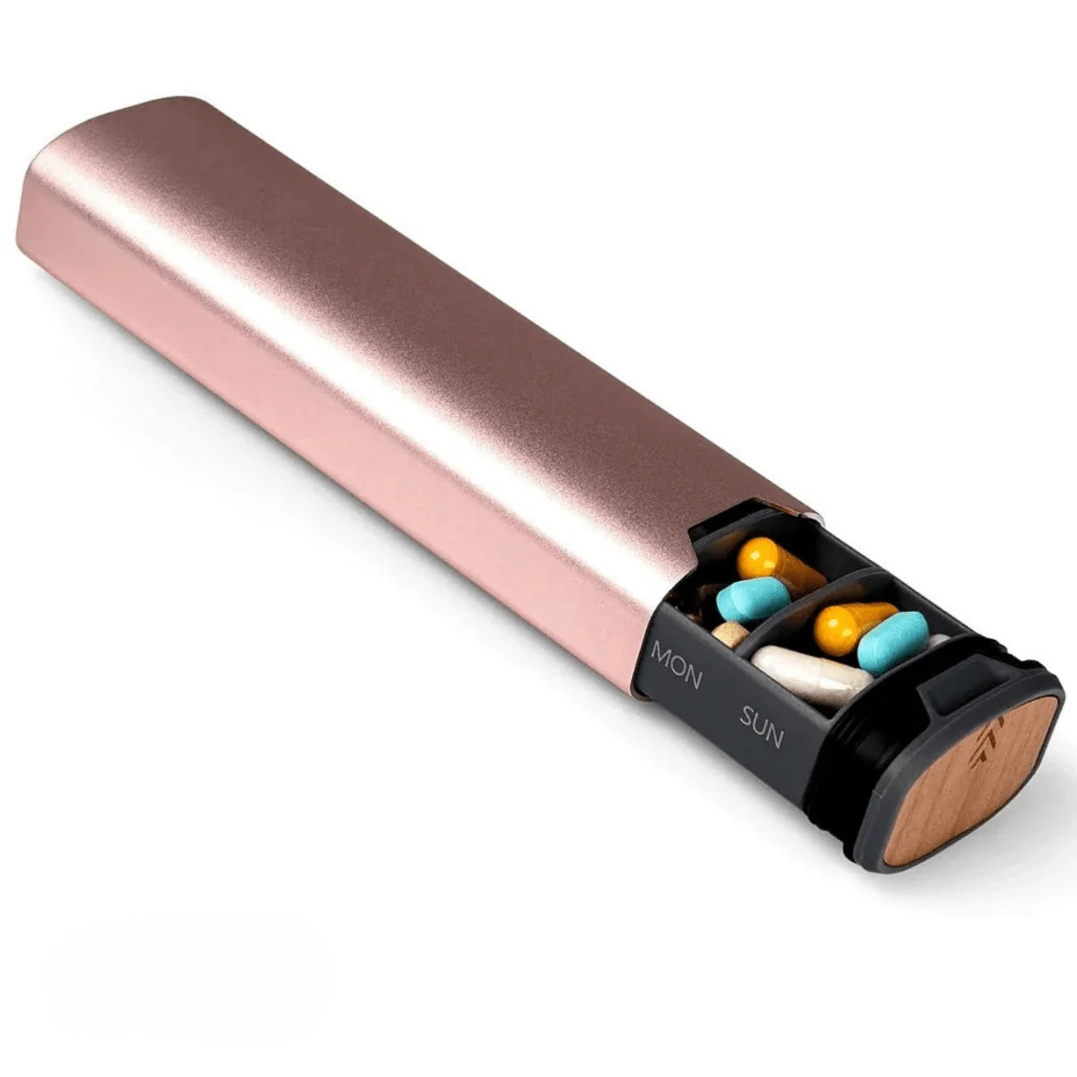 Pill Organizer 7 Day-Labeled Compartments Leak-Proof