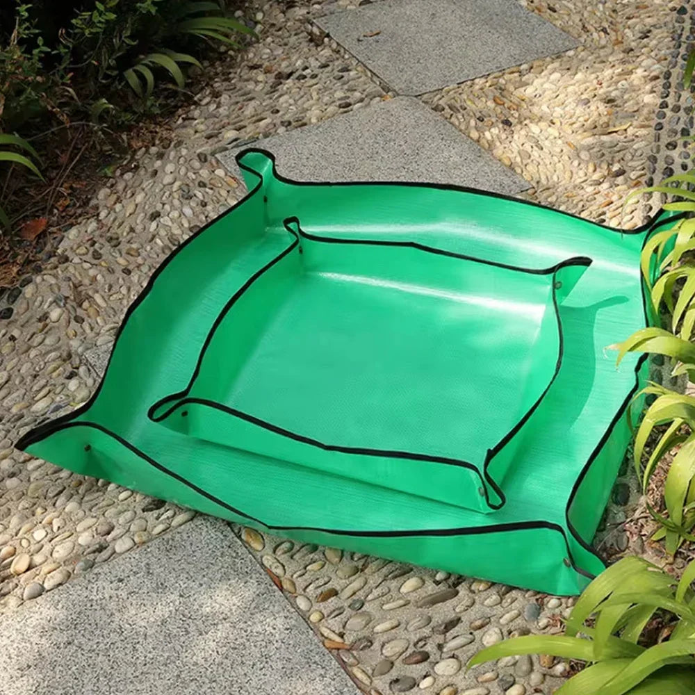 Plant Repotting Mat Waterproof Snap-Corner Foldable