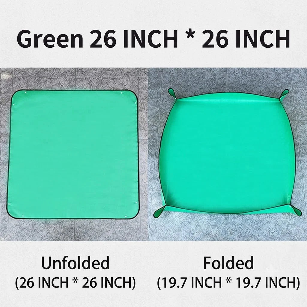 Plant Repotting Mat Waterproof Snap-Corner Foldable
