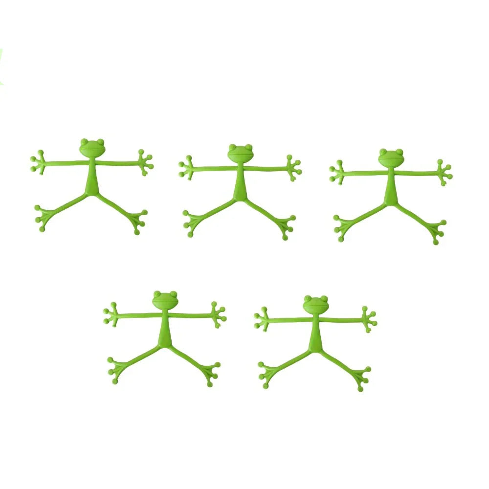 Plant Support Stake Plastic Frog Design Compact Space-Saving