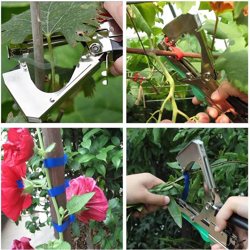 Plant Tying Tool One-Hand Operation Adjustable Tape Loop