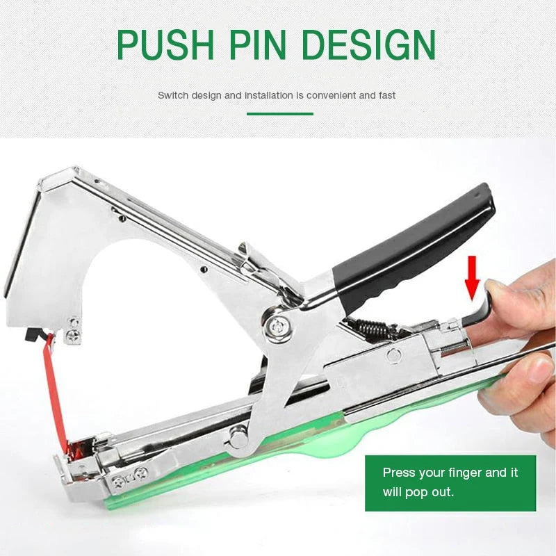 Plant Tying Tool One-Hand Operation Adjustable Tape Loop