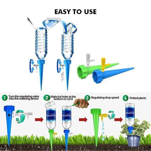 Plant Watering Funnel Automatic Adjustable Drip for 1–15 Days