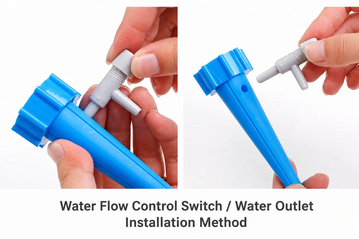 Plant Watering Spike Adjustable Drip Flow Bottle Compatible