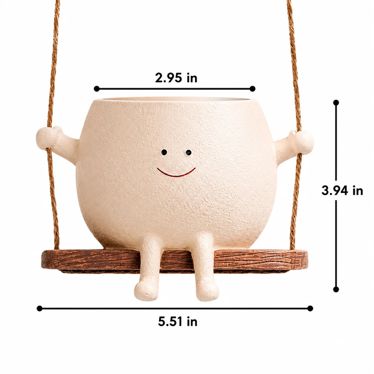 Planter Pot Smiley Face Hanging Swing & Rocking Chair Styles