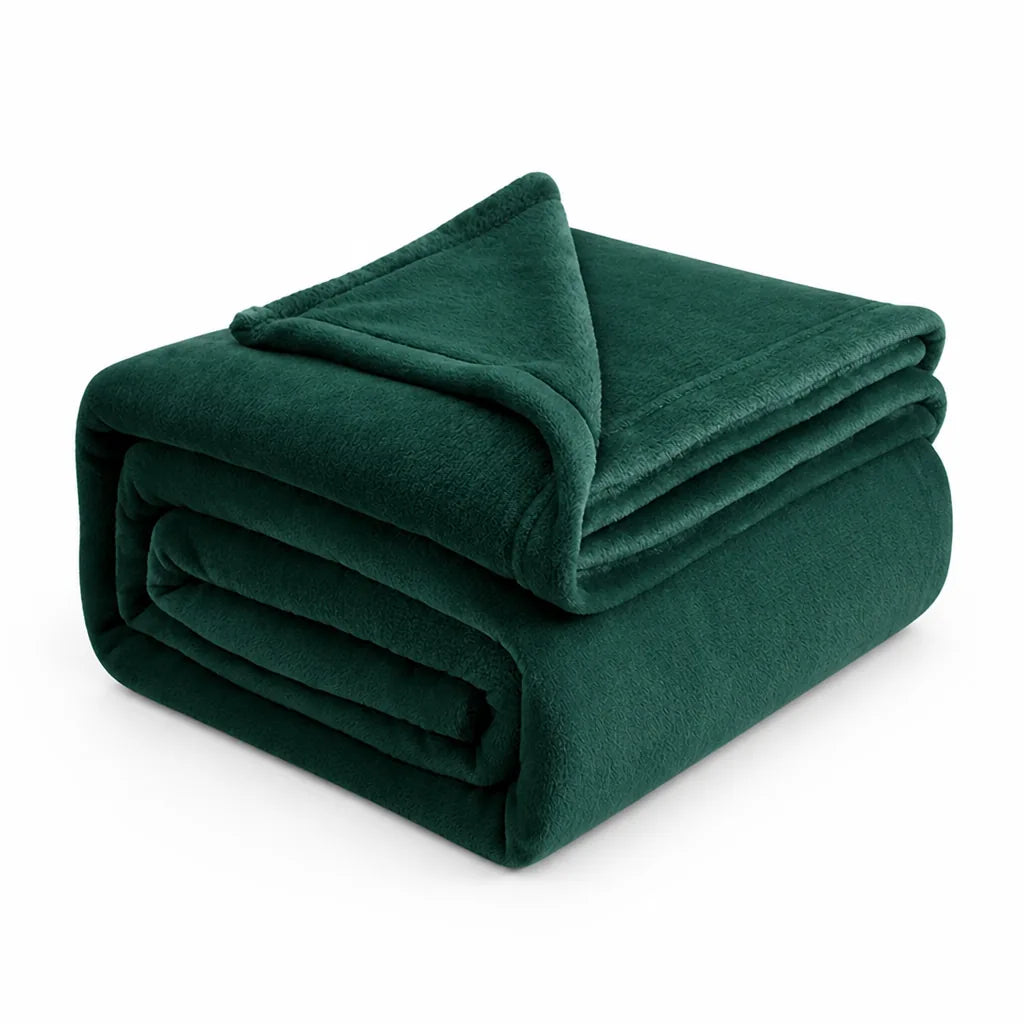 Plush Throw Blanket Ultra-Soft Microfiber Machine Washable & Quick-Dry