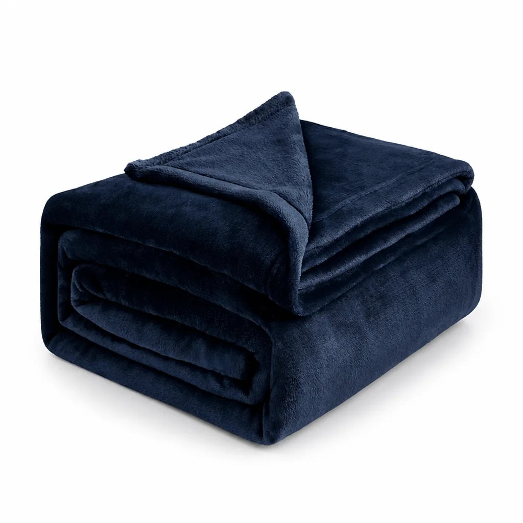Plush Throw Blanket Ultra-Soft Microfiber Machine Washable & Quick-Dry